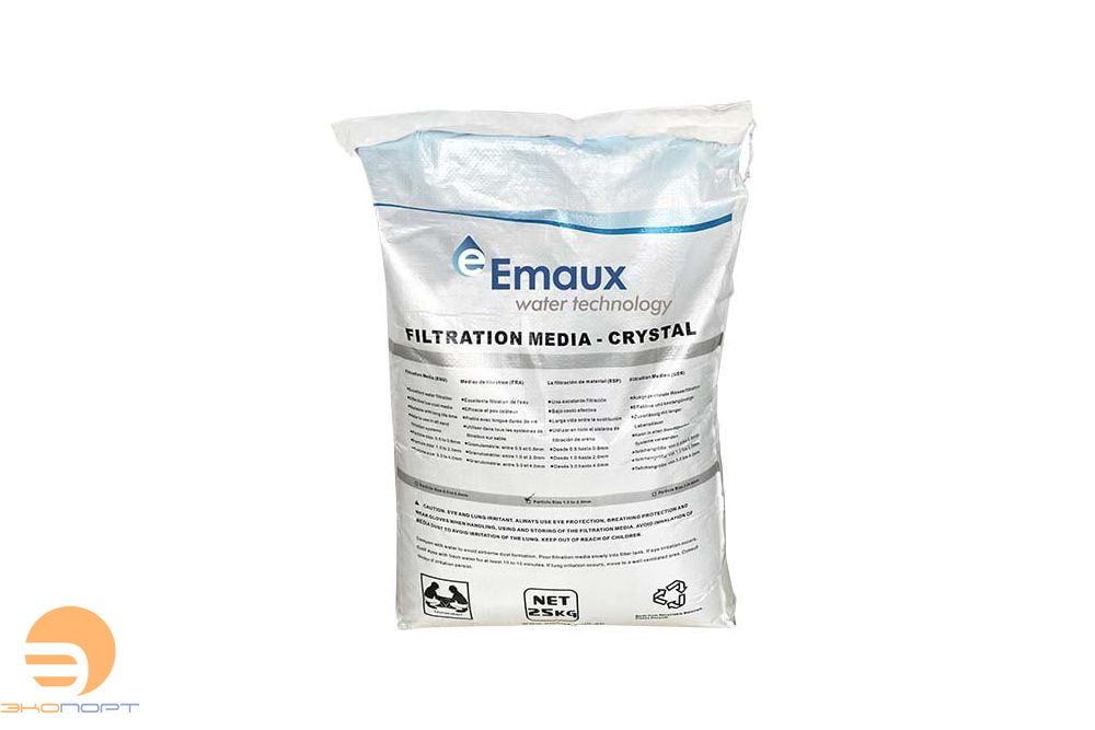 Песок стеклянный 0,5-0,8 мм FMG25A (1меш=25кг), Emaux 