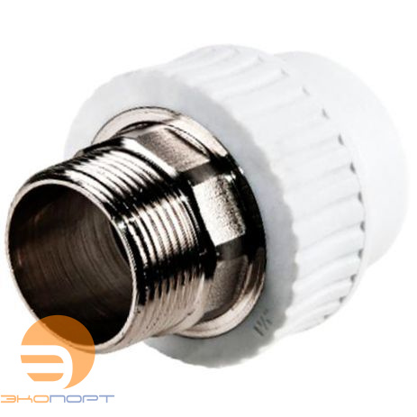 Муфта комбинированная 75х2 1/2 НР, белый, RTP