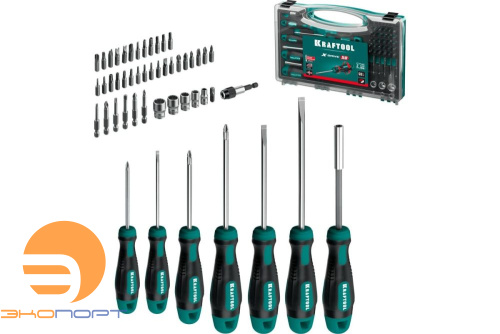 Набор отверток и насадок 50 предметов X-Drive-50 KRAFTOOL