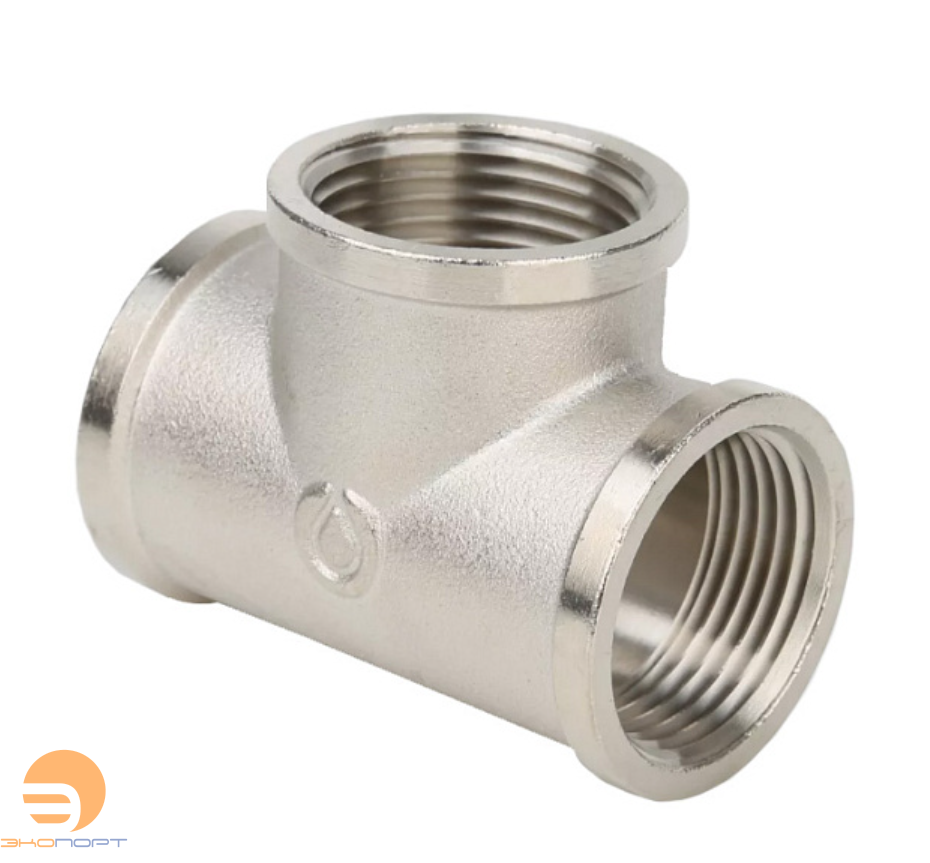 Тройник ВР 1х3/4х1 (никель) Gappo