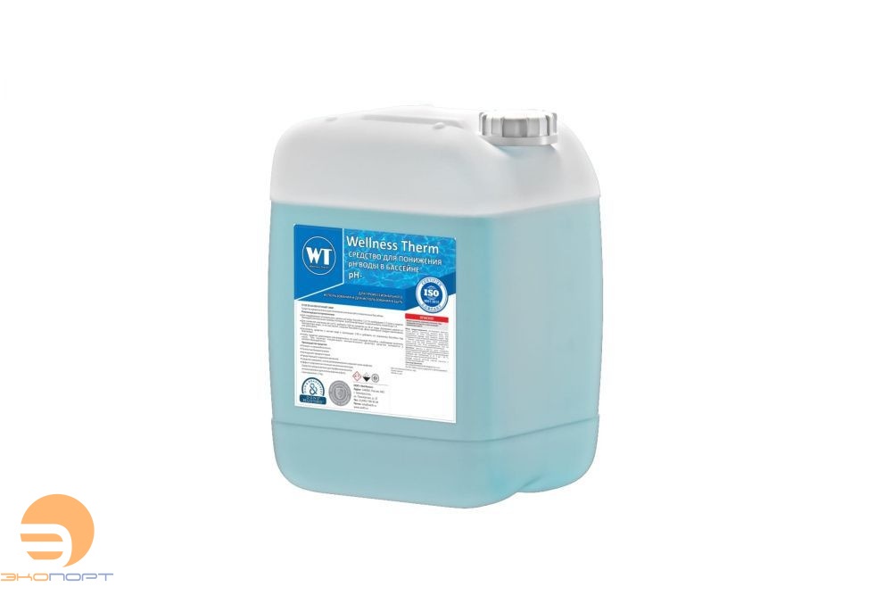 Средство Wellness Therm для понижения PH воды в бассейне (PH-) 10 л