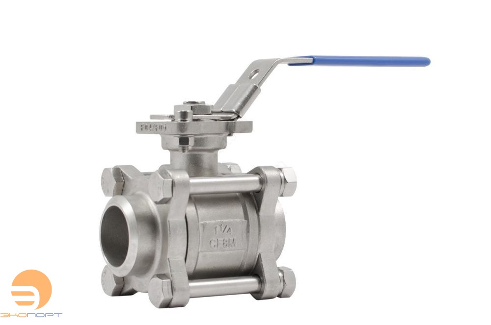 Кран шаровый BV17.04.020.63.Р/Р, нерж.ст., полнопроходной, р/р, Ду020, Ру63