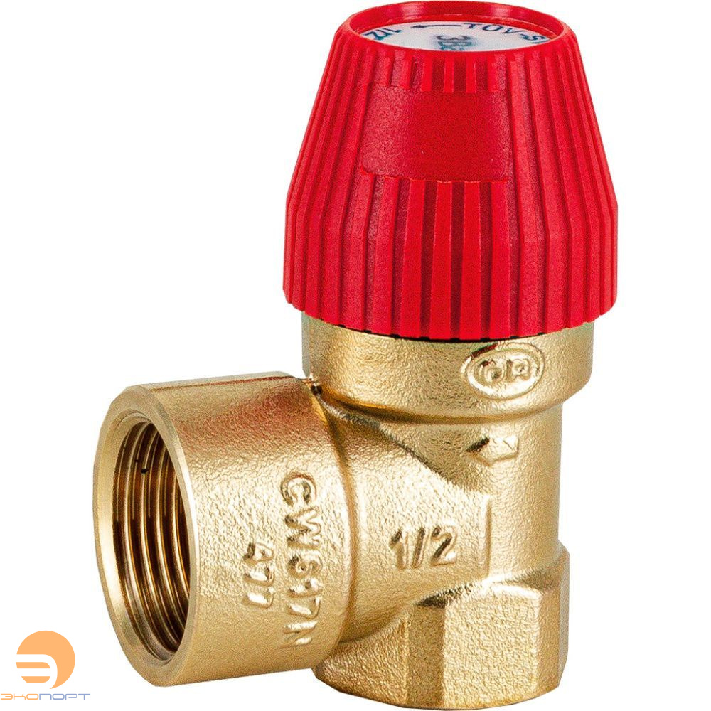 Клапан предохранительный 1/2, 6 бар STOUT								