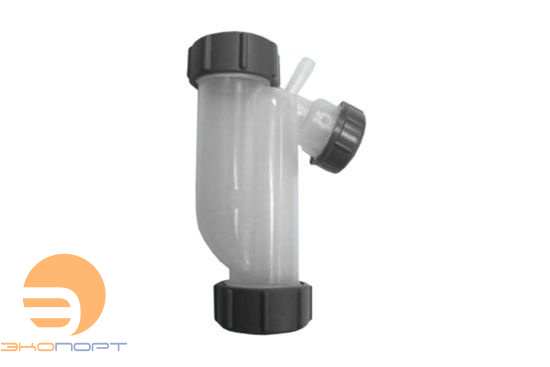 Сифон трубный S-образ. (1 1/4"х25мм) б/вып. д/слив конденc. (+отвод Ду17, гидрозH150)прозр. McAlpine