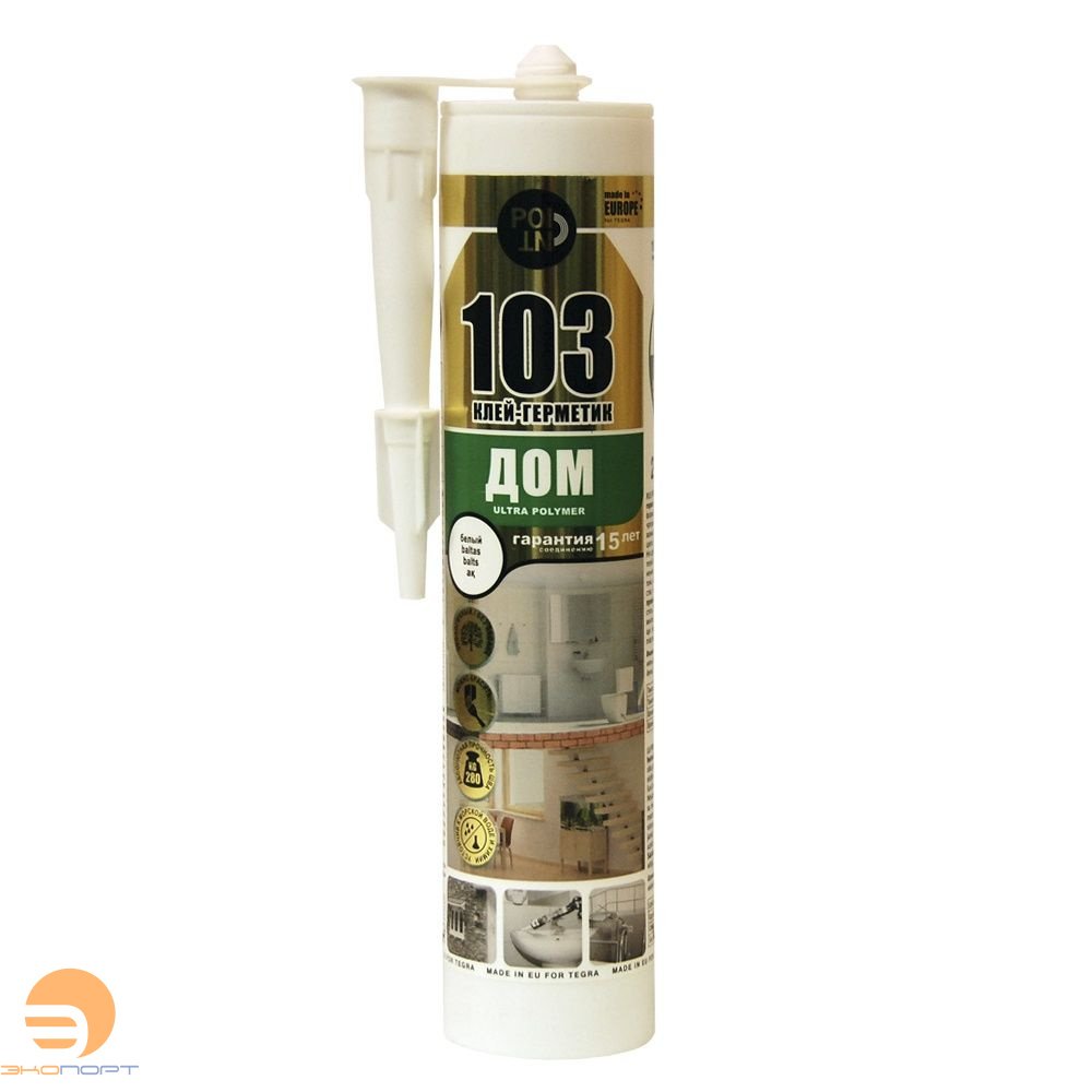 Герметик POINT белый 103 ДОМ 290 мл.