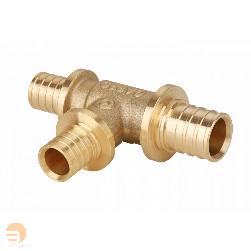 Тройник 20-16-20 латунь Gappo