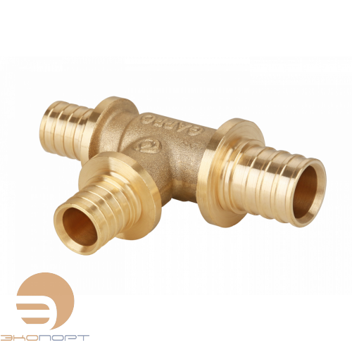 Тройник 20-16-20 латунь Gappo