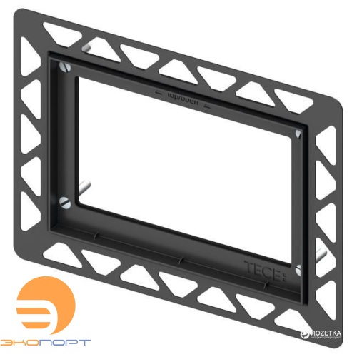 Монтаж. рама для уст. стеклянных панелей (square/loop/lux Mini/now) на уровне стены, черный, TECE