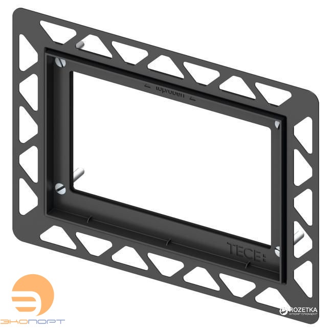 Монтаж. рама для уст. стеклянных панелей (square/loop/lux Mini/now) на уровне стены, черный, TECE