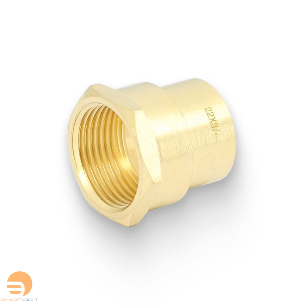 Муфта переходная ВР-пайка 22х3/4 JINTIAN