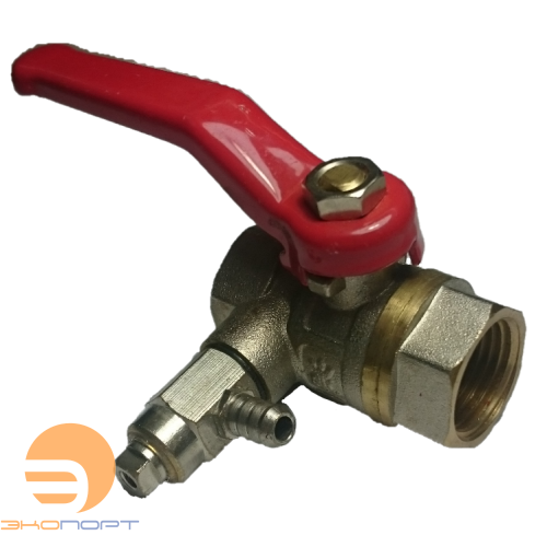 Кран шаровой STC латунный Ду 15 со спускником 
