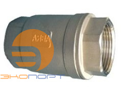 Клапан обратный D12-H12W-1000-020, Ду20, Ру40, р/р, пружинный, материал корпуса - нерж. сталь CF8M, Тмах.=200оС ABRA