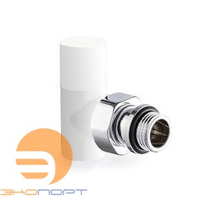 Вентиль угловой, ручной 1/2" цвет белый+хром SR Rubinetterie