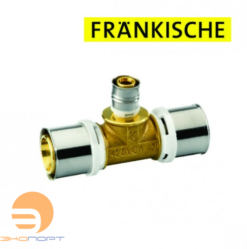 Тройник 26-16-26 латунь alpex-duo Frankische