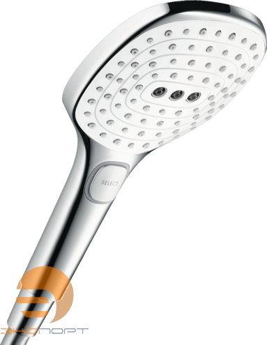 Ручной душ Raindance Е120 AIR 3jet, белый/хром, HANSGROHE