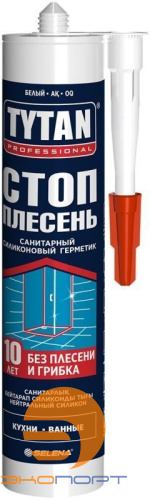 Герметик TYTAN Стоп плесень Силикон. санитарный белый. 280мл