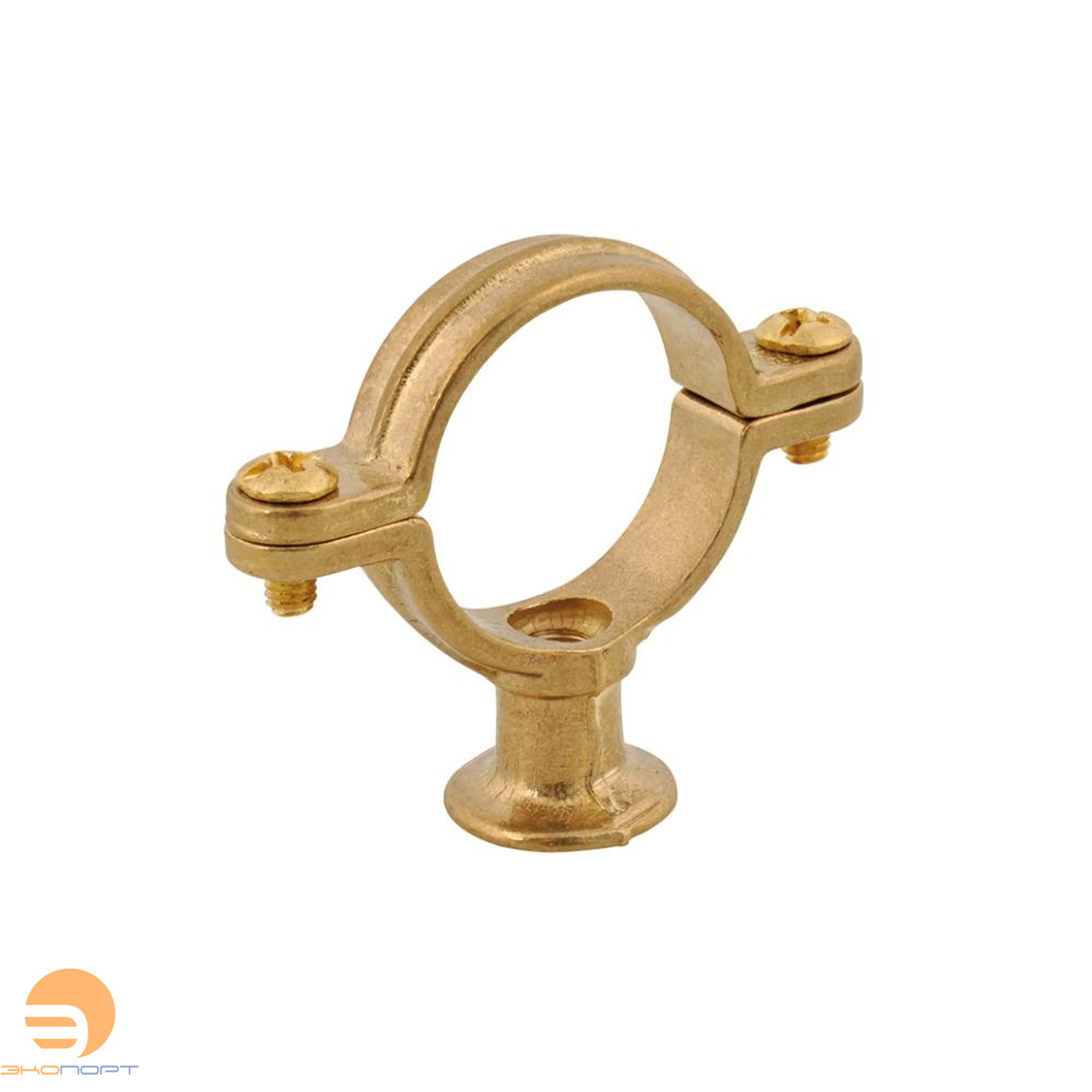 Хомут для труб декоративный М6 15мм латунь Walraven