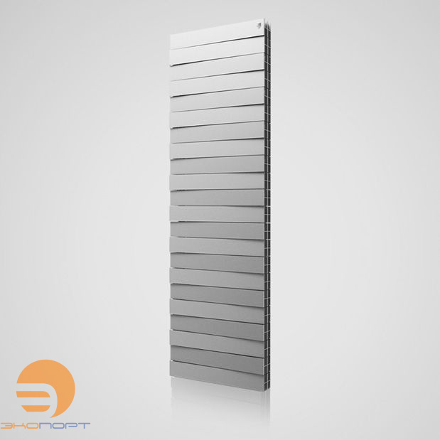 Радиатор биметаллический PianoForte TOWER 500 22 секц. Silver Satin Royal Thermo 