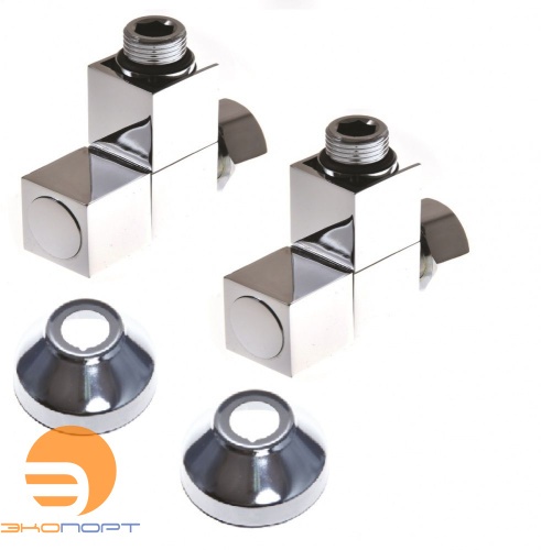 Кран угловой колпачок квадратный 3/4"х1/2" г/ш с отражателем SMART/Компл ПАРА (2шт.)