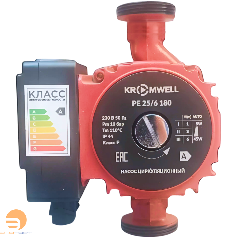 Насос PE 25/6 180 с частотным регулированием (без гаек) KROMWELL