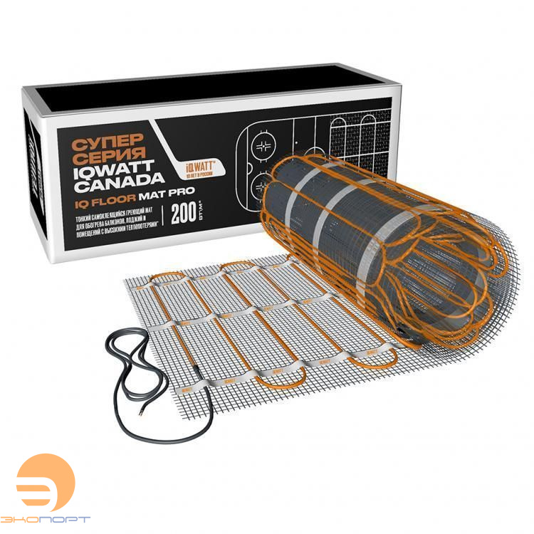 Мат электрический IQ FLOOR MAT PRO -  3 м2  200Вт/м2
