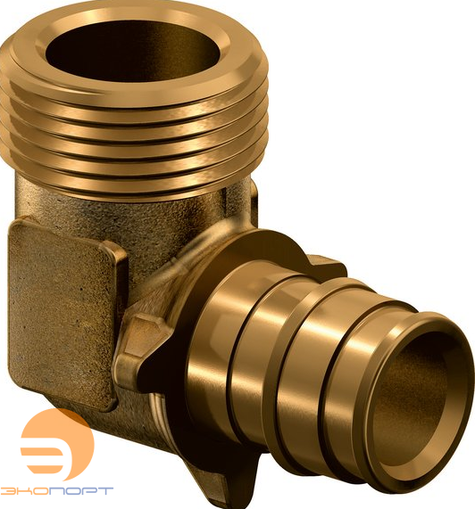 Уголок с наружней резьбой 90*  НР 16-1/2 латунь UPONOR Q&E