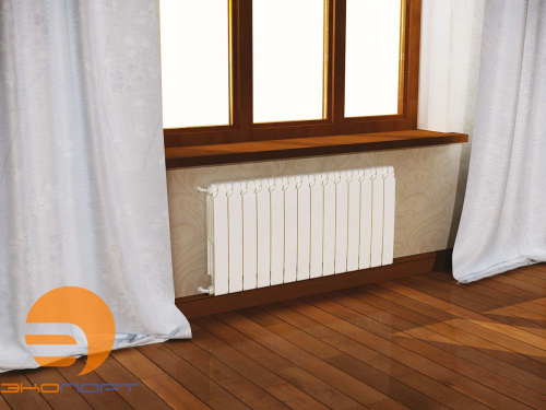 Радиатор биметаллический 500/90 мм 12 секций Теплоприбор