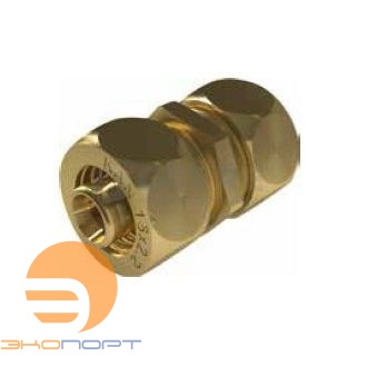 Соединитель свинчиваемый 14/14 латунный KAN-therm ULTRALINE