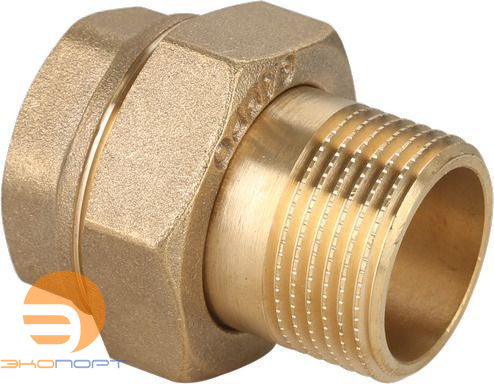 Сгон прямой (американка)  3/4" НВ латунь Gappo