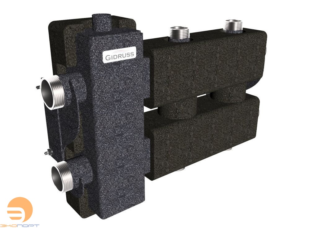 Балансировочный коллектор BM-80-3DU.EPP (до 80 кВт, подкл. котла 1 1/4, 1+1 контура G 1, б.к.G 1 1/4