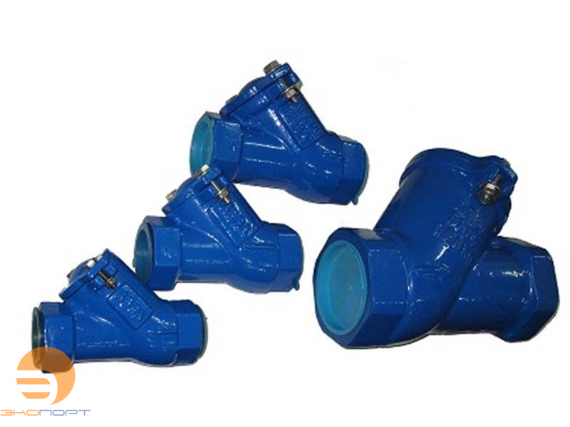 Клапан обратный D-022S-NBR-050, Ду50, Ру16, шаровой, чугунный, р/р, Тмах.=70оС
