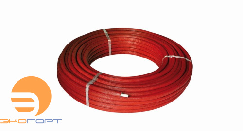 Труба HENCO RIXc в красной изоляции (6мм), PEXc-AL-PEXc, 16х2 ( отрезок 20м)