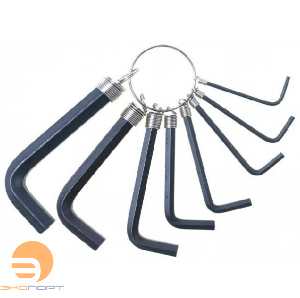 Ключ имбусовый набор, 10шт. (1,5-10мм), углеродистая сталь, "888" КРЕПЕЖ