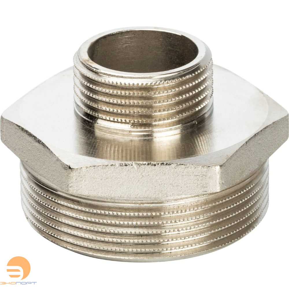 Ниппель переходный НН 2х1 (никель) Stout