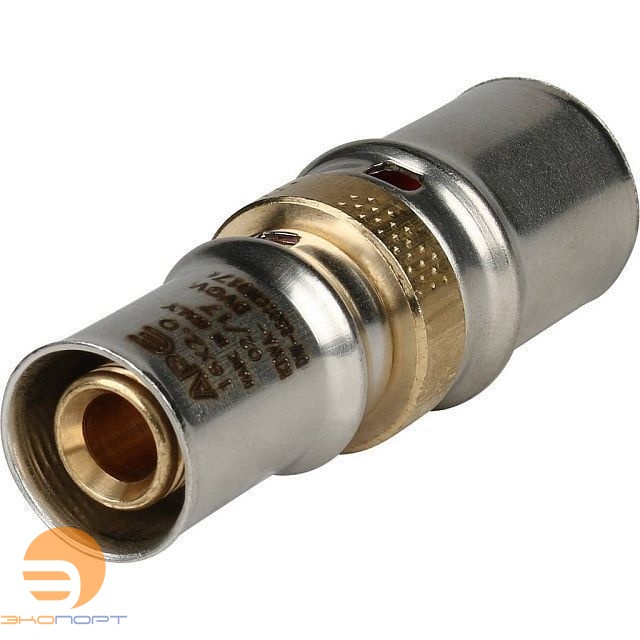 Муфта 20-16 латунь, пресс Stout