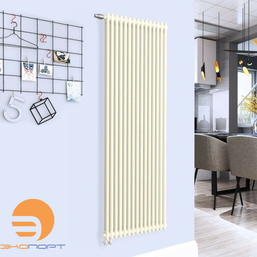 Радиатор трубчатый Solira 2180/20 №69 твв 1/2 (нижн. подкл. с вент. вставкой) RAL 9016