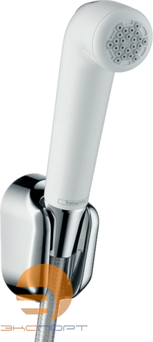 Гигиенический ручной душ с держателем, шланг 125см, белый,  HANSGROHE