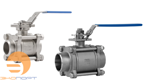 Кран шаровый BV17.04.020.63.Р/Р, с ISO-фланцем под привод. Ду20, Ру63, полнопроходной, из нерж. стали