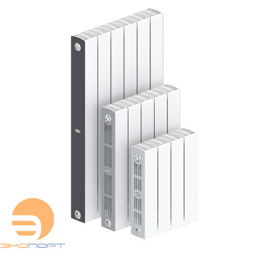 Радиатор биметаллический SUPReMO 350/90  мм 6 секций боковое подключение Rifar