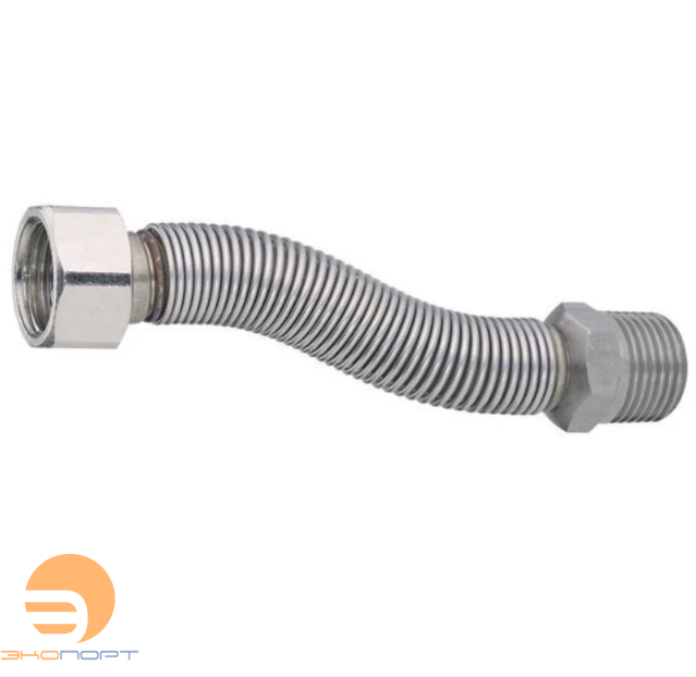 Подводка д/воды 17-40см, 3/4" НВ нерж.ст.