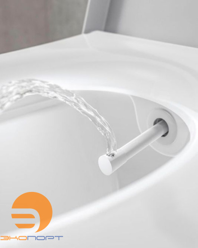 Комплект подвесного унитаза с крышкой TECEone, с гигиеническим душем TECE (9700200+9700600)