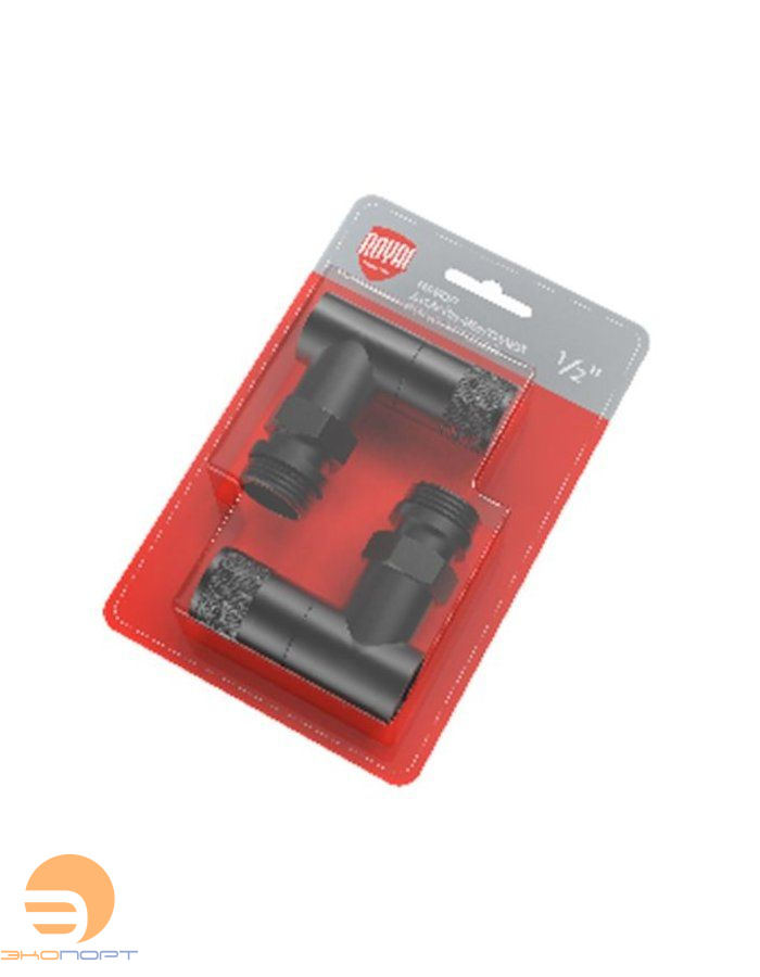 Вентиль ручной регулировки угловой 1/2" PIANO ЧЕРНЫЙ Royal Thermo (уп. блистер=2шт)