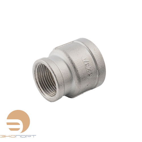 Муфта переходная ВВ 3/4" х 1/2" PN16  нерж. сталь AISI304