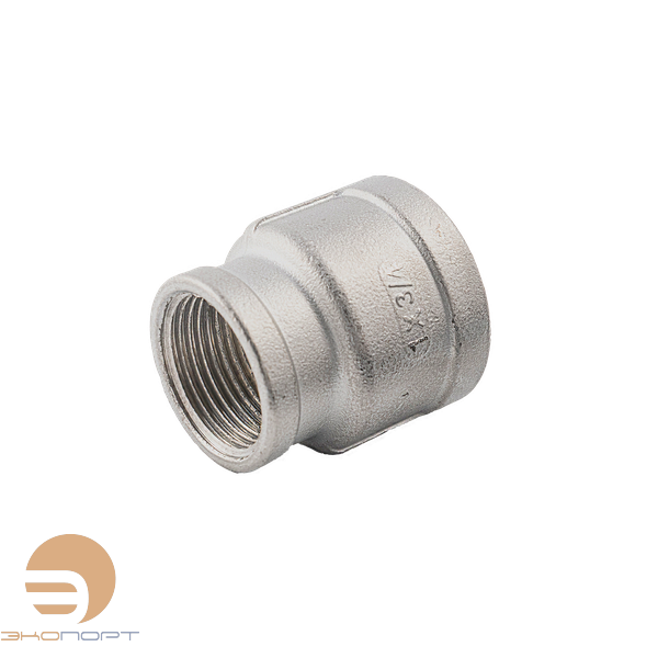 Муфта переходная ВВ 1/2" х 3/8" PN16  нерж. сталь AISI304