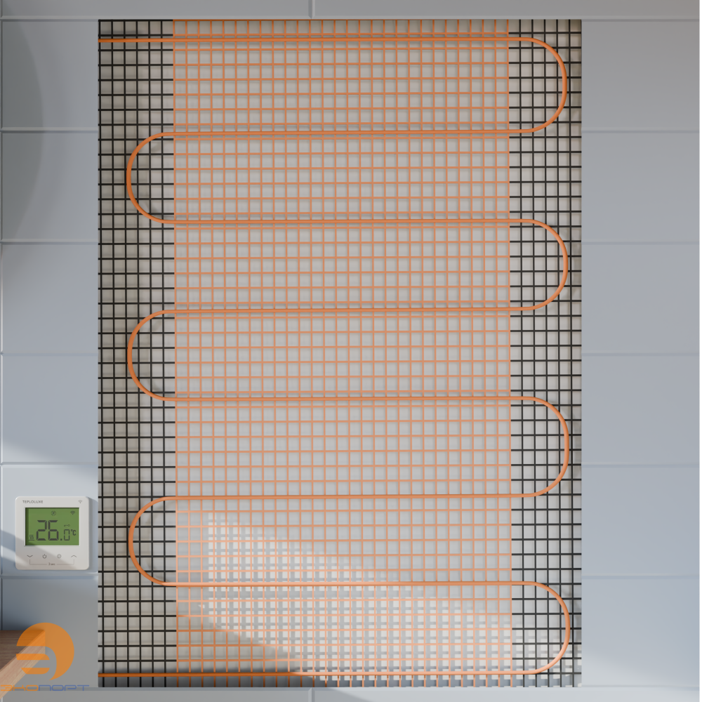 Комплект тёплая стена 1,5 м2 (Мат нагревательный "Теплолюкс" SE 270 Вт/1,5 кв.м + терморегулятор SE)