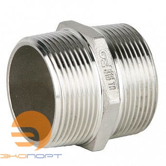 Ниппель Н-Н DN 3/8, PN20, нерж. сталь AISI316