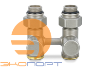 Узел нижнего подключения 1/2x3/4Ek прямой серый Varmega