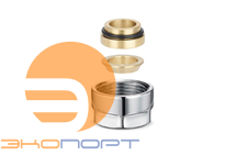 Соединение резьбозажим. 15 (резьба 3/4") хром Varmega