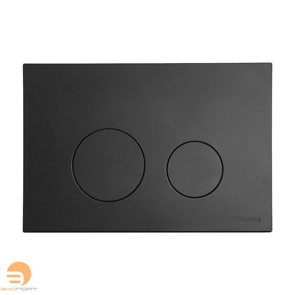 Панель смыва TECEspring loop (круглые клавиши), пластик, черный матовый