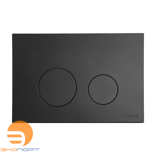 Панель смыва TECEspring loop (круглые клавиши), пластик, черный матовый